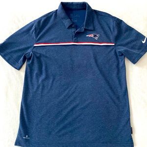 NFL Official New England Patriots Nike Golf Polo - M